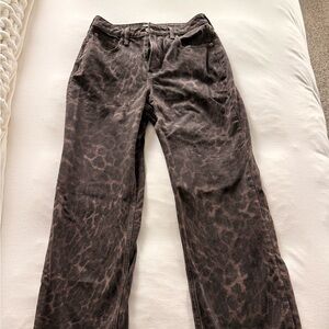 Abercrombie & Fitch Leopard High Rise Pants